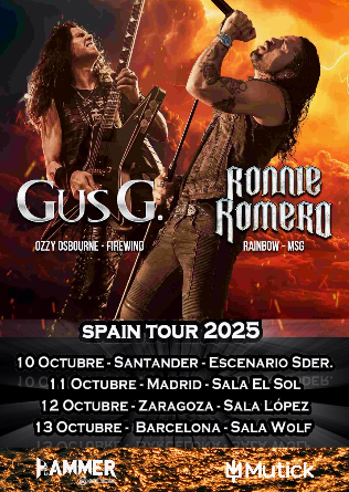 GUS G. + Ronnie Romero en Zaragoza