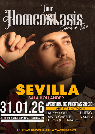SOREH + DJ P + HARRY SOUL + DAVID CASTLE + BOSQUE TARADO + LIJERO + VARELA en Sevilla