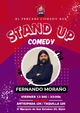 Noche de Comedia con Fernando Moraño en Gijón 