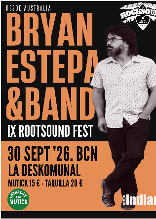BRYAN ESTEPA & BAND en Barcelona (IX ROOTSOUND FEST)