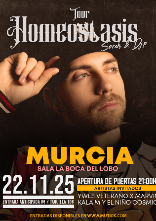 SOREH + DJ P + YWES VETERANO X MARVIN + KALA M Y EL NIÑO CÓSMICO en Murcia 