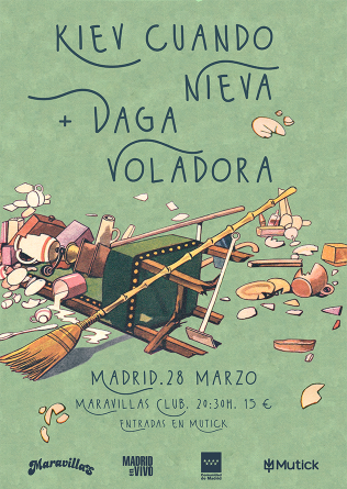 KIEV CUANDO NIEVA + DAGA VOLADORA en Madrid