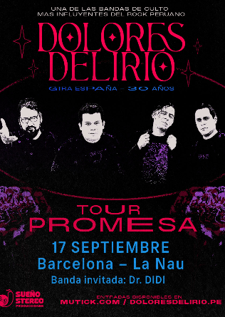 DOLORES DELIRIO en Barcelona - GIRA 30 ANIVERSARIO 