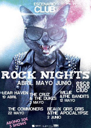Abono Rock Nights 2026 abril mayo junio