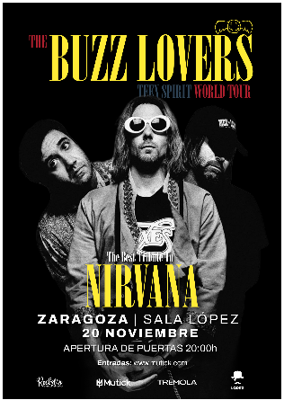 The BUZZ LOVERS tributo a NIRVANA en Zaragoza