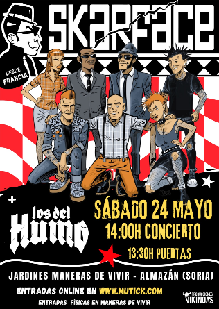 SKARFACE (Fr) + Los del Humo en Almazán Soria