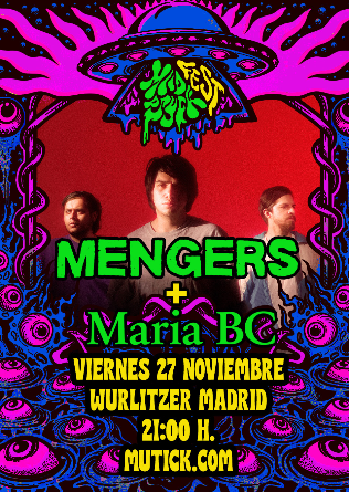 Mad Psych Fest: MENGERS + MARIA BC en Madrid