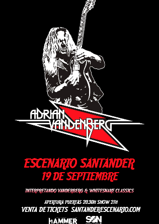 ADRIAN VANDENBERG en Escenario Santander - Cantabria