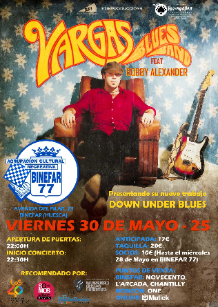 VARGAS BLUES BAND en Binefar - Huesca