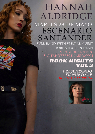 Hannah Aldridge en Rock Nights Vol.3 en Escenario Santander - Cantabria