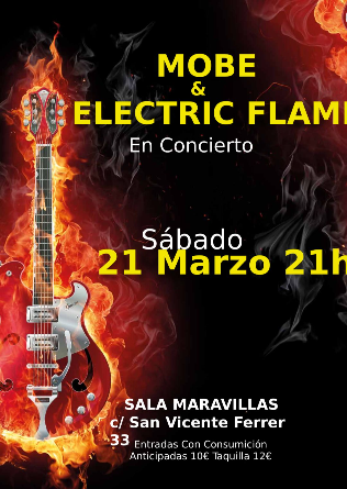 MOBE + Electric Flames en Madrid