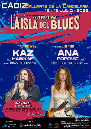 XXVI Festival La Isla del Blues en Candelaria Cádiz 2025 - 18 julio