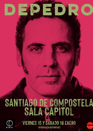 DEPEDRO en SANTIAGO COMPOSTELA Presentación nuevo disco 15 ENERO