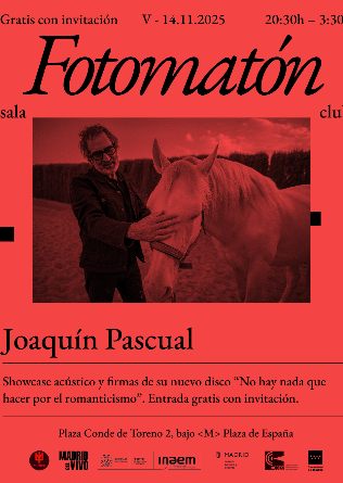 JOAQUÍN PASCUAL en Madrid - AGOTADAS