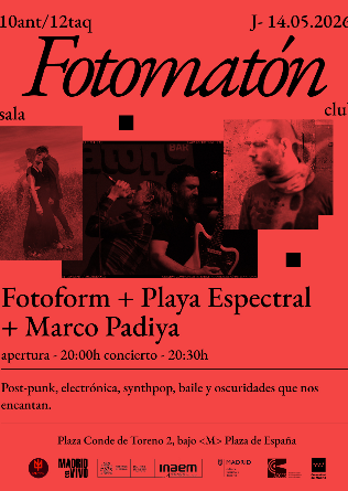 FOTOFORM + PLAYA ESPECTRAL + MARCO PADIYA en Madrid