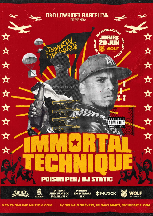 Immortal Technique en Barcelona