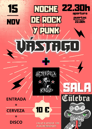 NOCHE DE ROCK Y PUNK en Madrid