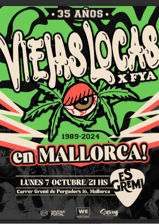 VIEJAS LOCAS (ARG) en Mallorca - 35 años