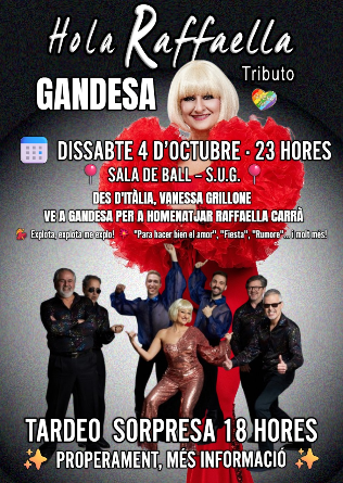 Hola Raffaella tributo en Gandesa