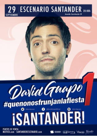 David Guapo #quenonosfrunjanlafiesta1 en Santander - Cantabria