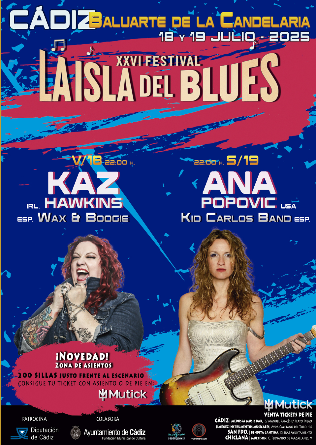 XXVI Festival La Isla del Blues en Candelaria Cádiz 2025 - 19 julio