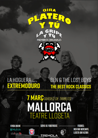 TARDE DE TRIBUTOS: LA GRIPE Y TU + Ben & The Lost Boys + La Hoguera en Lloseta