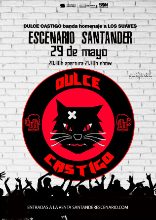 Dulce Castigo Tributo a LOS SUAVES en Escenario Santander - Cantabria