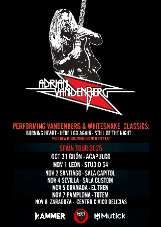 ADRIAN VANDENBERG + Tabü en Granada