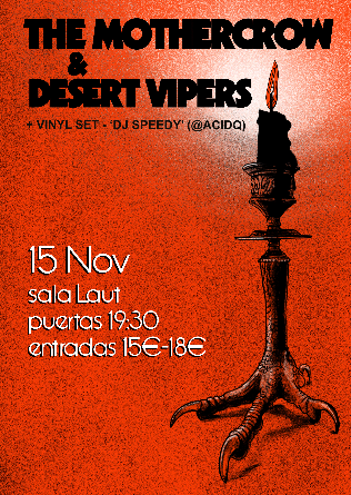 The Mothercrow + Desert Vipers en Barcelona