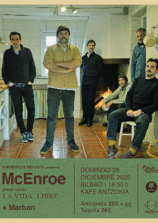 McEnroe presenta 'La vida libre' (+ Marban) en Bilbao