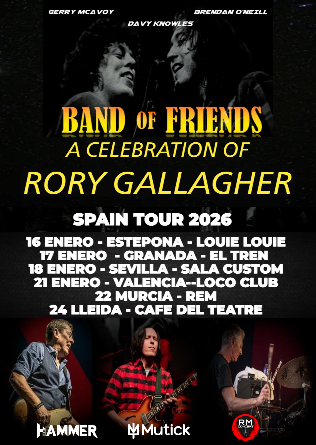 BAND of FRIENDS en Granada - Rory Gallagher Celebration