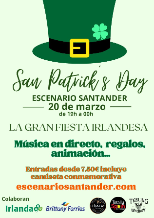 Fiesta San Patrick´s Day en Escenario Santander - Cantabria