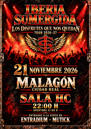 IBERIA SUMERGIDA - Tributo a Héroes del Silencio en Malagón - Ciudad Real