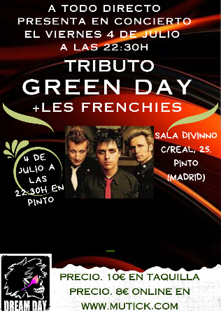 DREAM DAY tributo Green Day + Les Frenchies en Pinto - Madrid