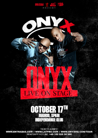 ONYX (USA) en Madrid - APLAZA A OCTUBRE