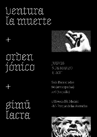 VenturaLaMuerte + Órden Jónico + Simülacra en Madrid