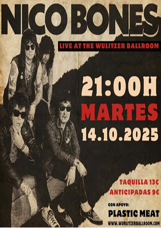 NICO BONES (USA) +  PLASTIC MEAT en Madrid