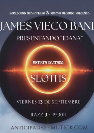 James Vieco Band + SLØTHS en Barcelona