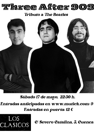 Three After 909 - tributo a The Beatles en Cuenca